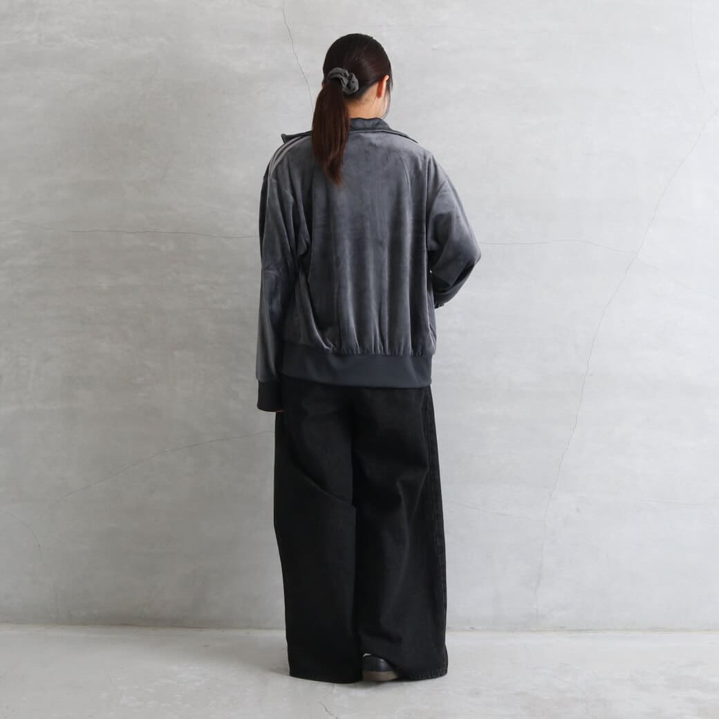 adidas アディダス　トラックジャケット　Sサイズ　ベロア　ジップアップ icefield_adi-ay9222