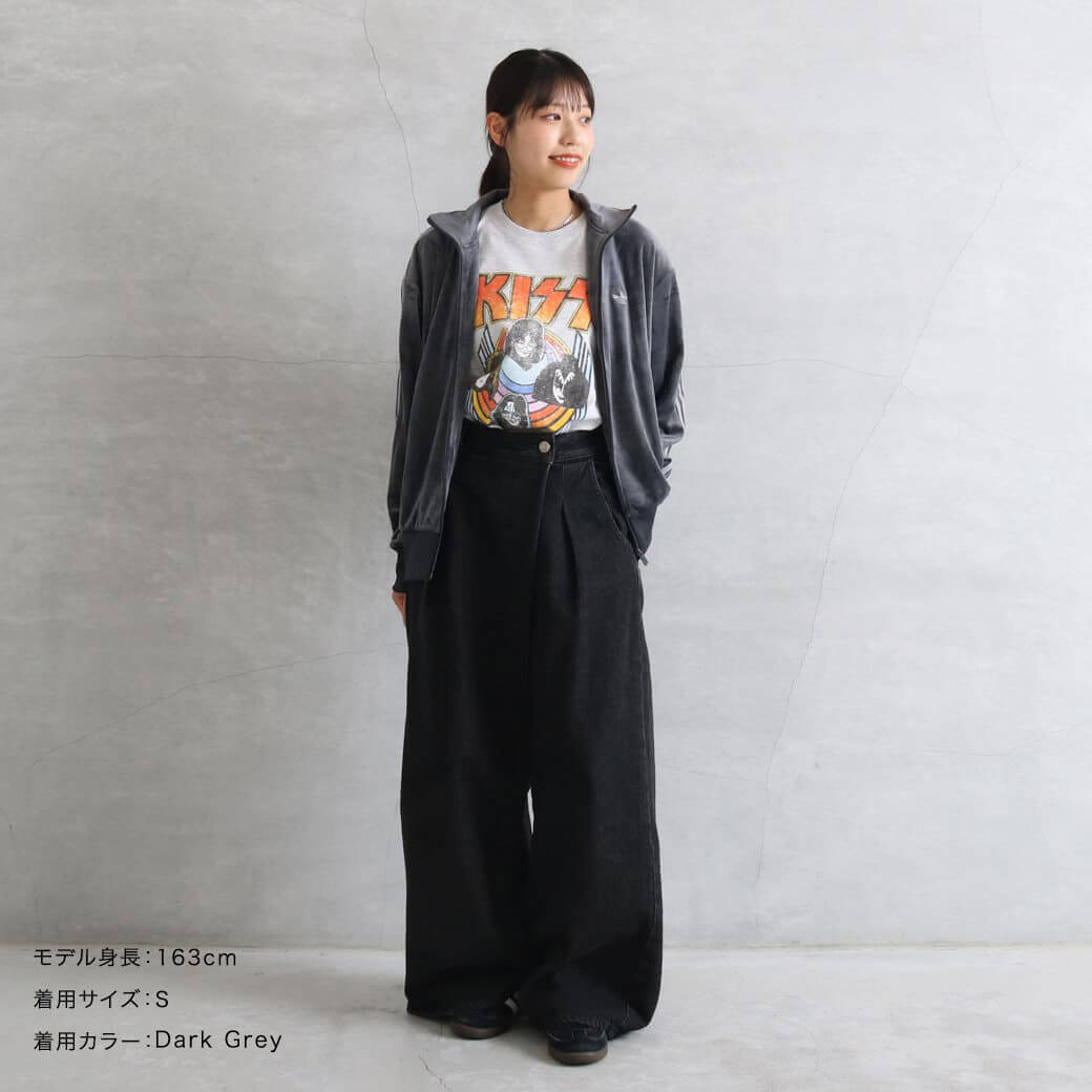 00s adidas ベロア トラックジャケット M ブラック レディースB47 00s adidas ベロア トラックジャケット M ブラック レディースB47
