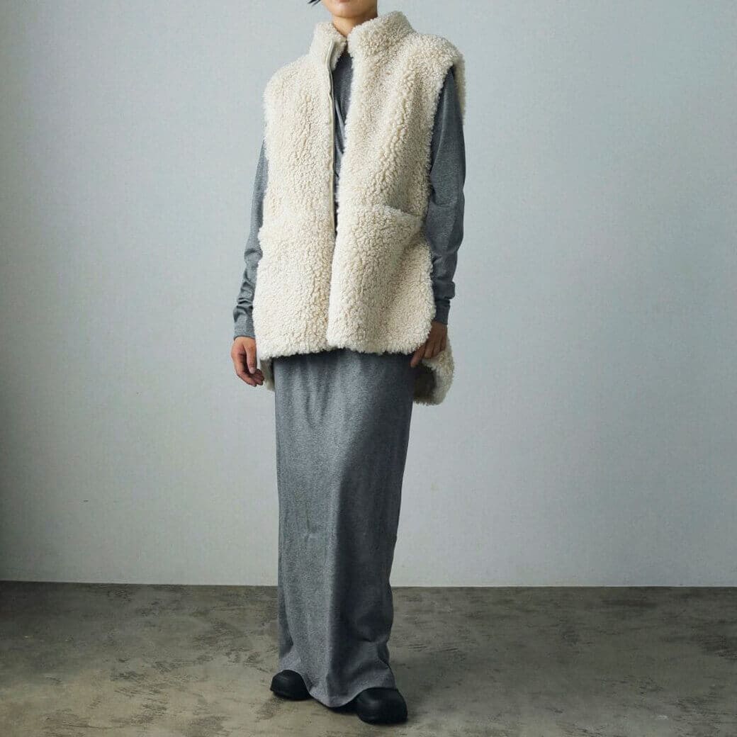 ジャケット・アウター DIANTE Premium eco fur vest ディアンテ DIANTE PREMIUM ECO FUR JACKET