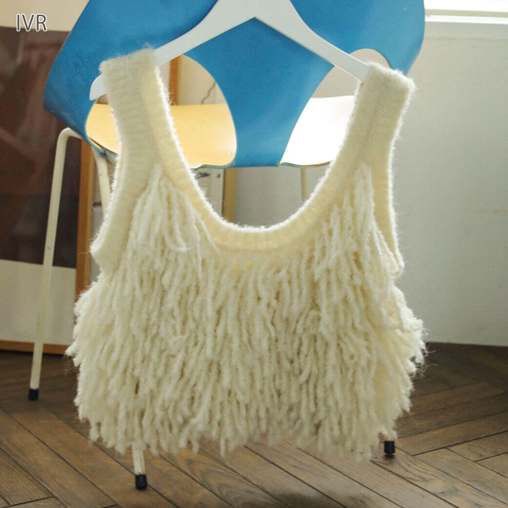 アンヌークanuke Fringe Knit Bustier anuke（アンヌーク）の「Fringe Knit Bustier（ニット/セーター