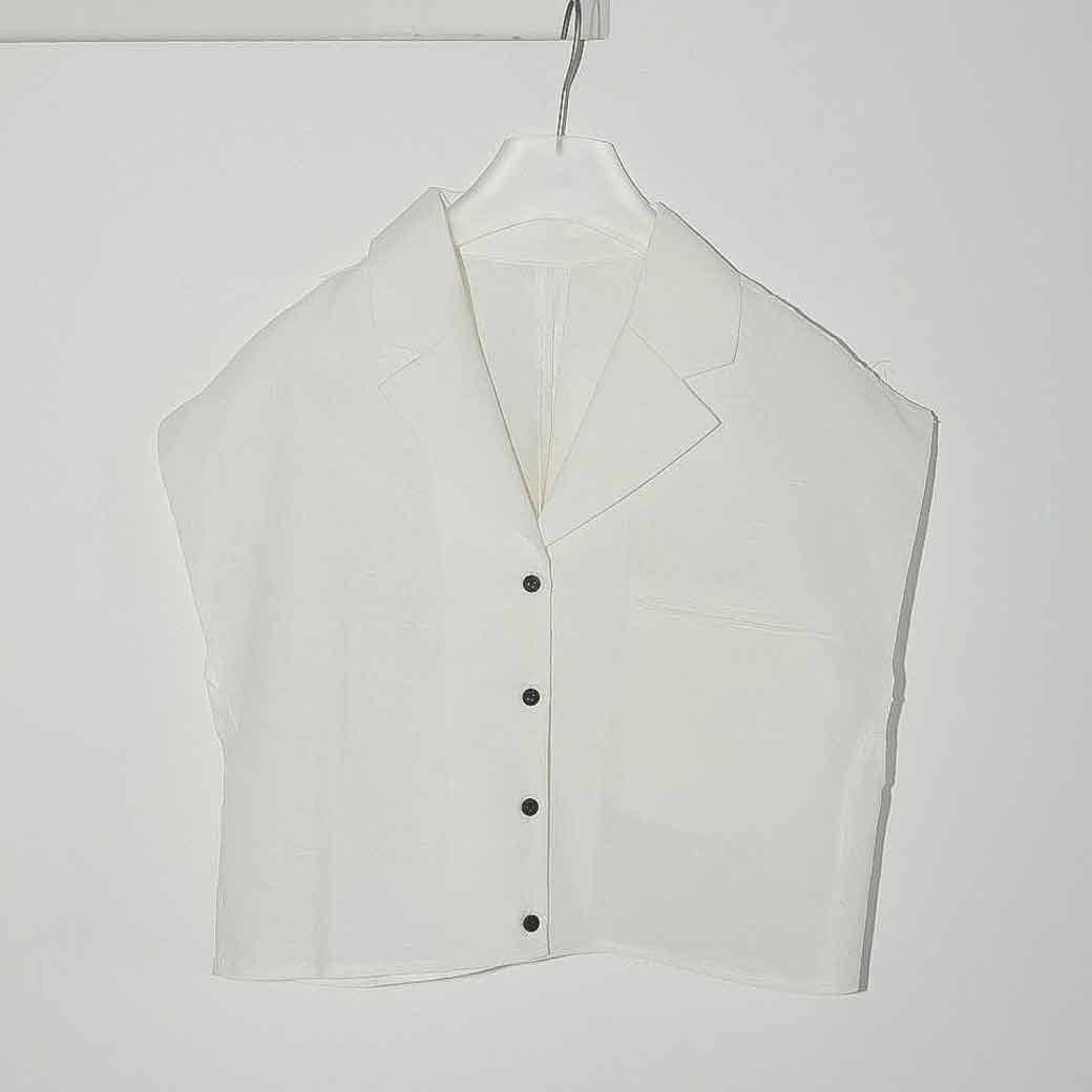 anuke アンヌーク オープンカラー リネン シャツ｜BORN FREE ONLINE SHOP