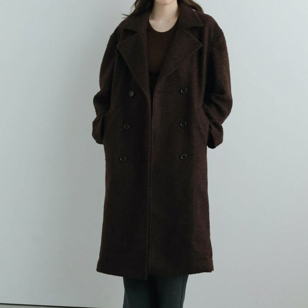 anuke アンヌーク ダブル ツイード コート