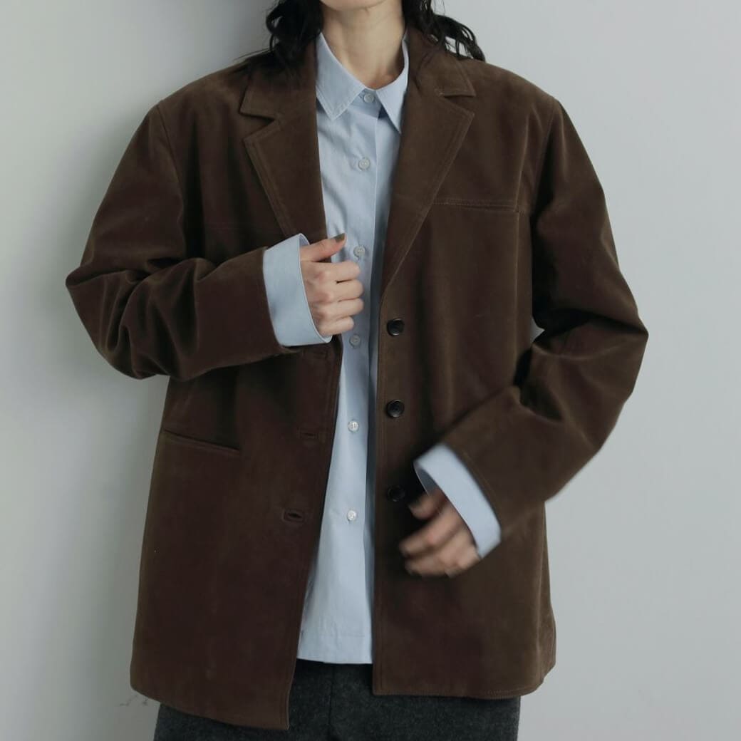 ブラウン ジャケット サイズ38 アンヌーク anuke アンヌーク エコ スエード ジャケット｜BORN FREE ONLINE SHOP