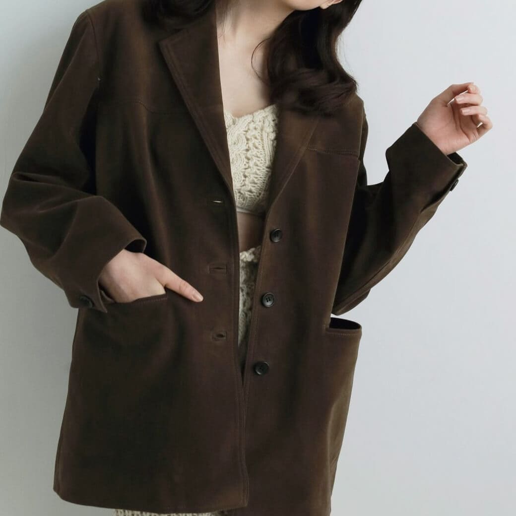 anuke アンヌーク エコ スエード ジャケット｜BORN FREE ONLINE SHOP