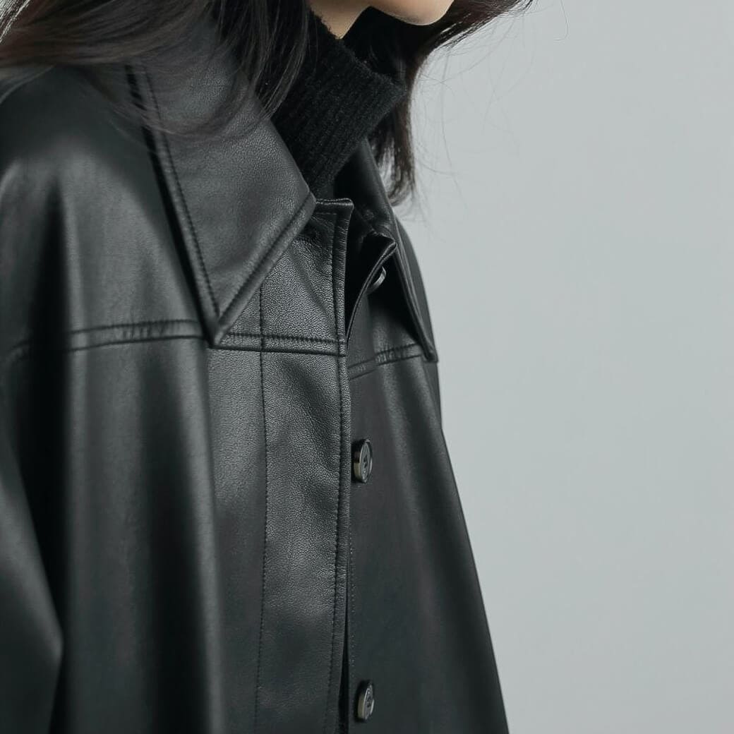 anuke　エコレザーオーバージャケット anuke アンヌーク エコレザー オーバー ジャケット｜BORN FREE ONLINE SHOP