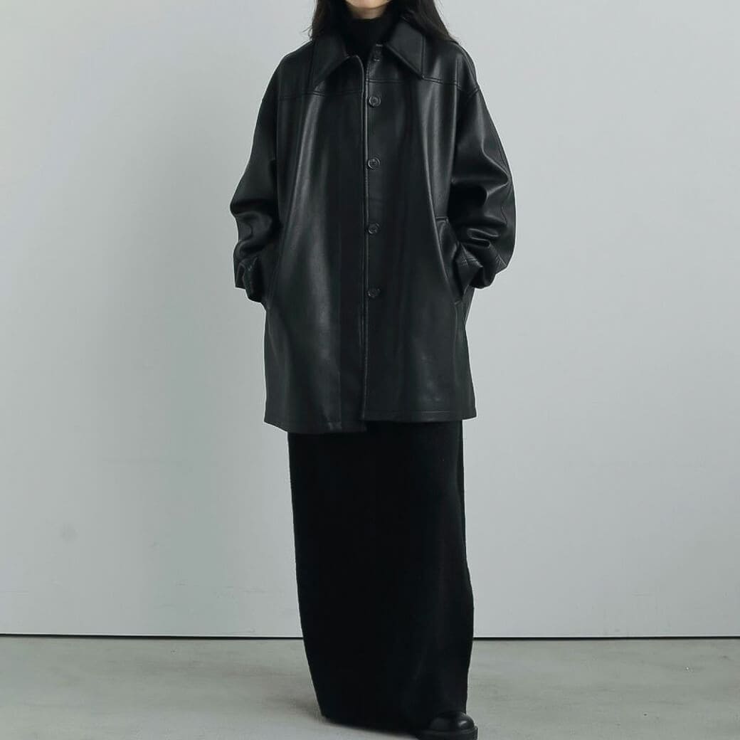 anuke アンヌーク　エコレザーオーバージャケット ànuke online store（アンヌーク） / Ecoleather Over