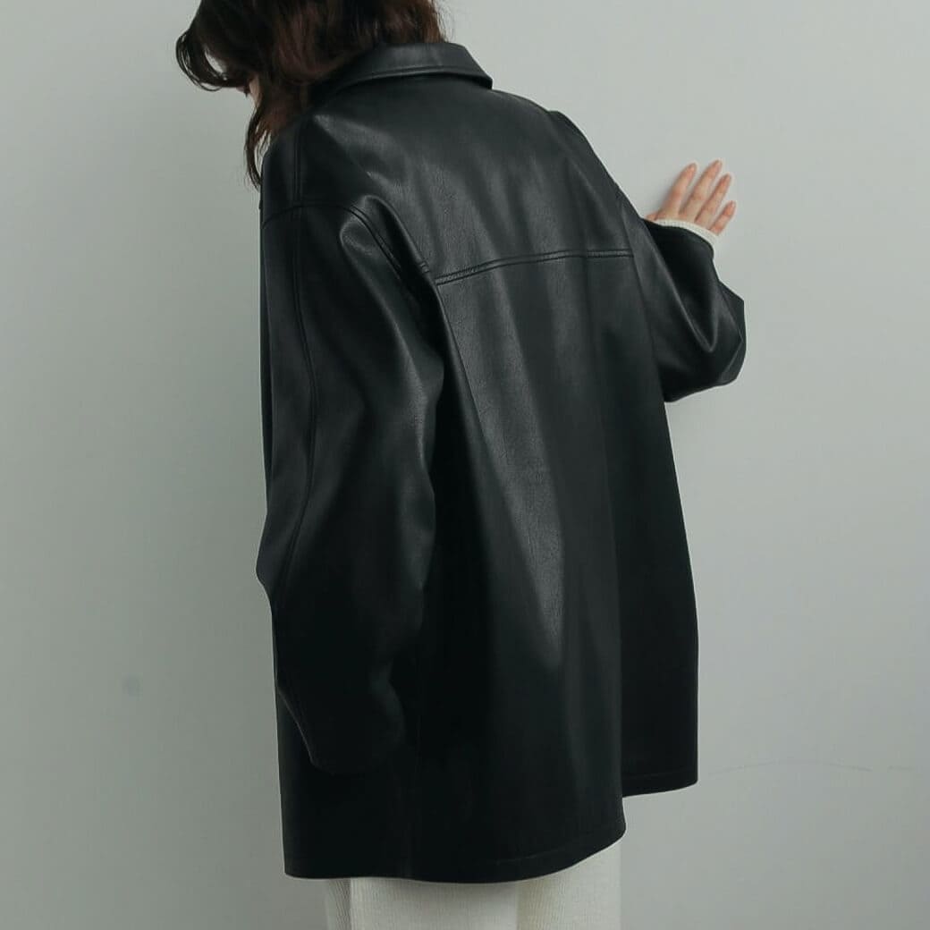 anuke アンヌーク エコレザー オーバー ジャケット｜BORN FREE ONLINE SHOP