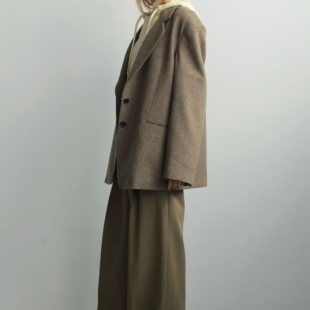 anuke アンヌーク ヘリンボーン ウール ジャケット｜BORN FREE ONLINE SHOP