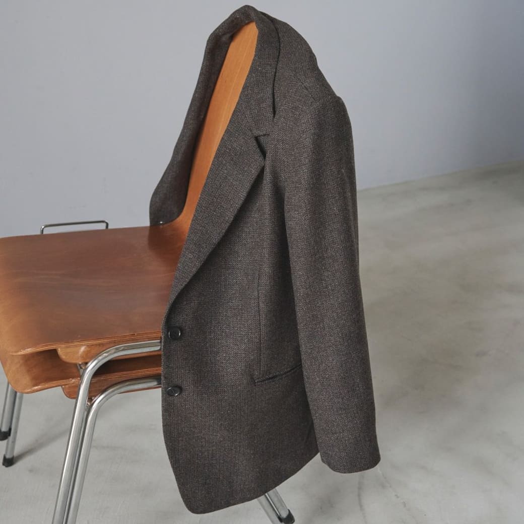 新品 anuke ヘンリボーンウールジャケット ànuke online store（アンヌーク） / Herringbone Wool