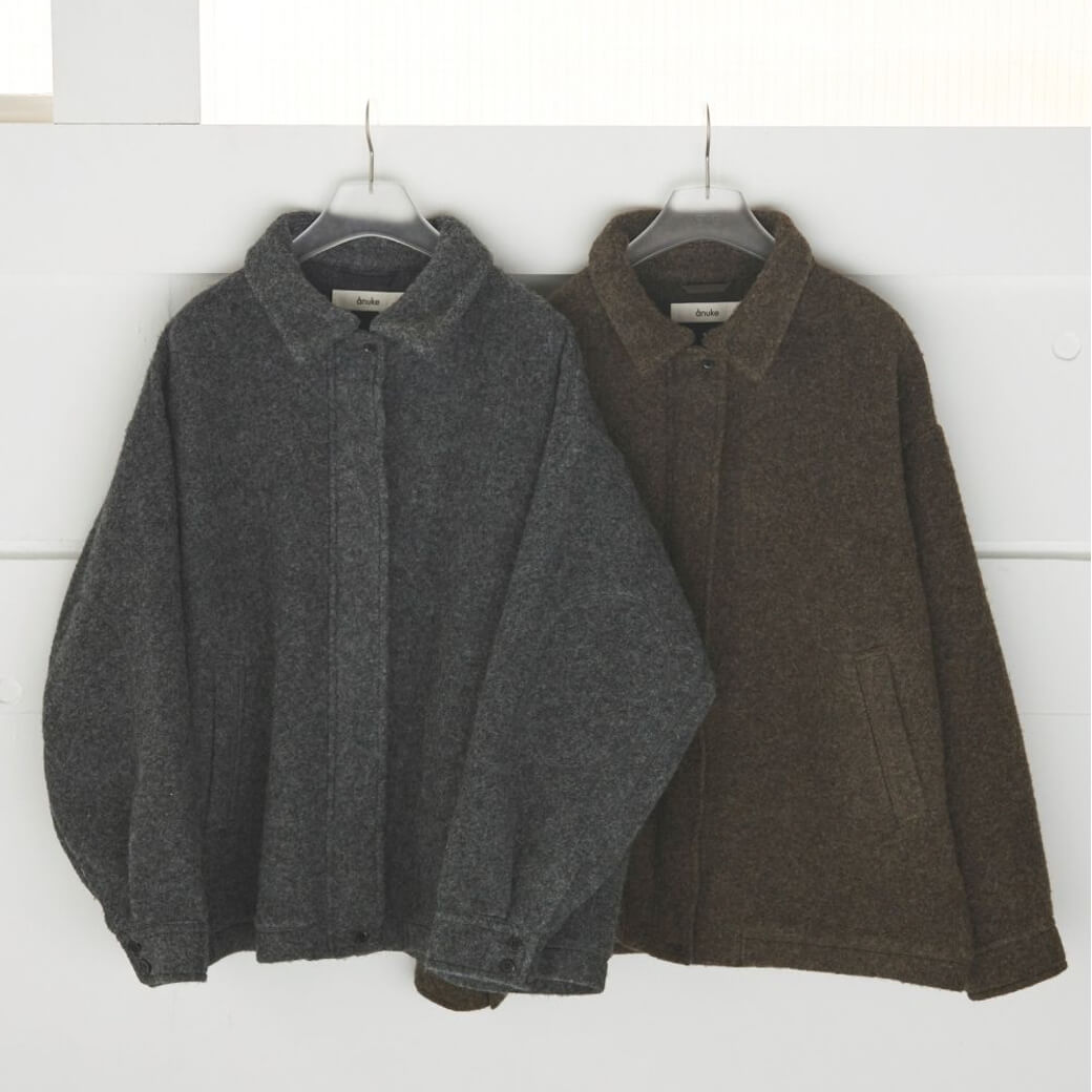 anuke アンヌーク シルバージップブルゾン