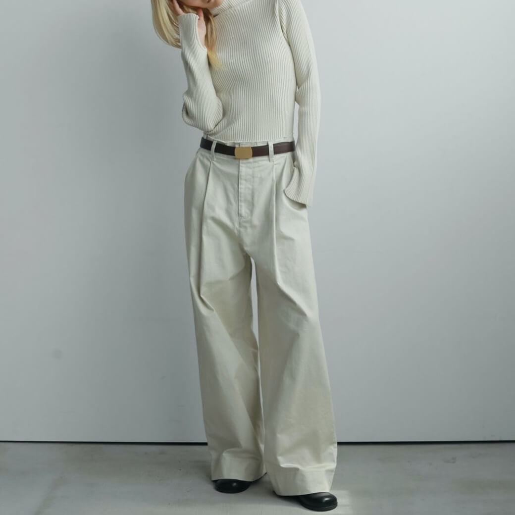 anuke アンヌーク スリット タートル ニット｜BORN FREE ONLINE SHOP