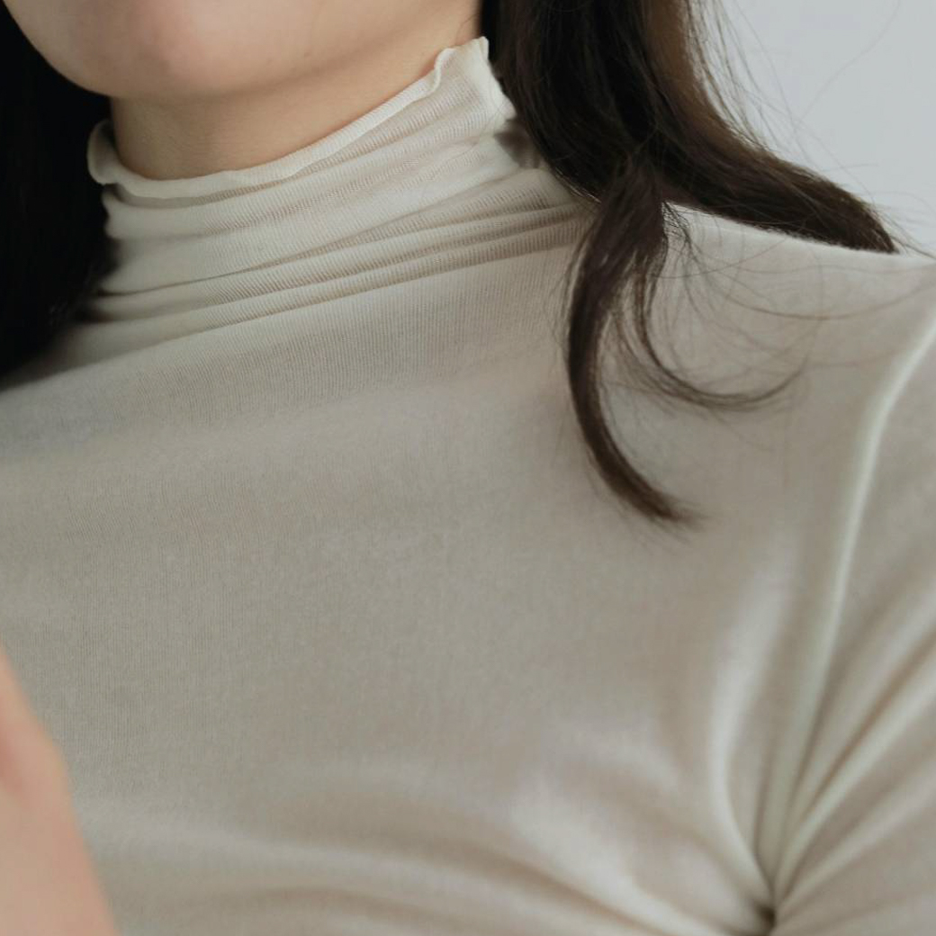 anuke アンヌーク カシミアシルクタートルトップス｜BORN FREE ONLINE SHOP