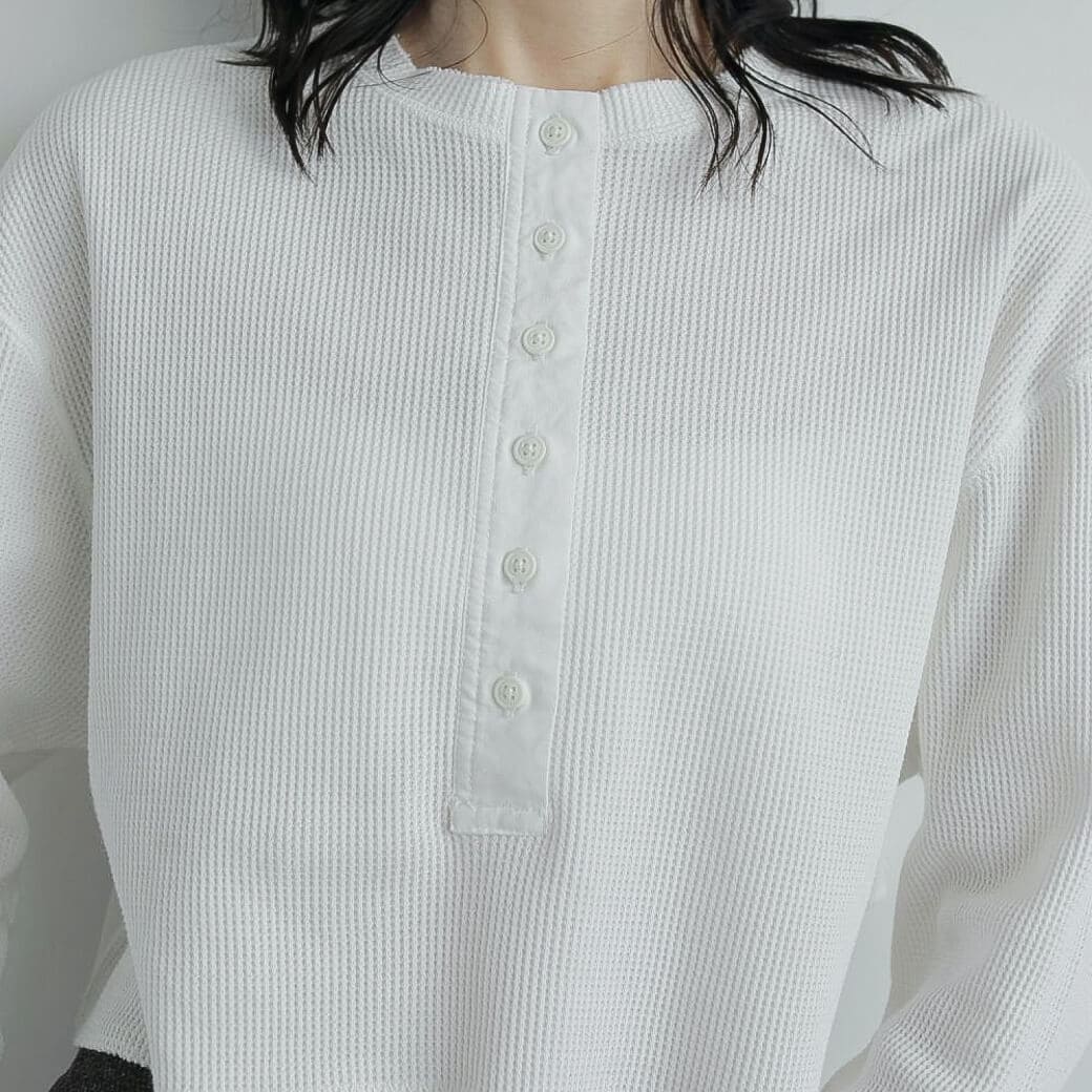 anuke アンヌーク ワッフル ヘンリー トップス｜BORN FREE ONLINE SHOP