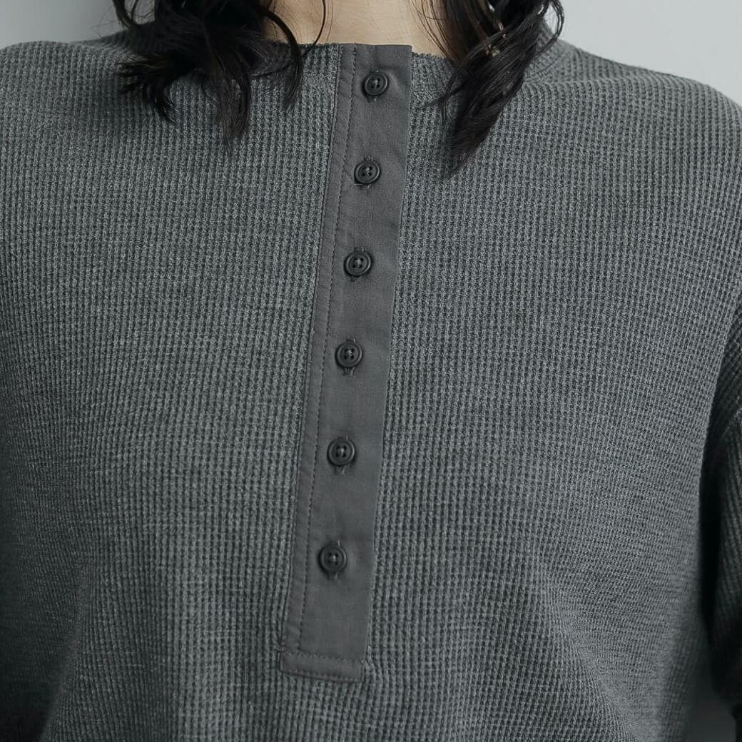 anuke アンヌーク ワッフル ヘンリー トップス｜BORN FREE ONLINE SHOP