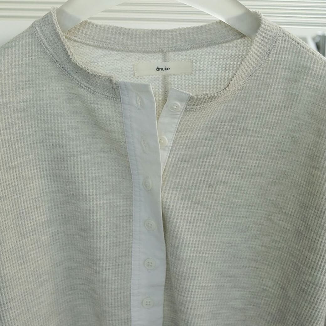 anuke アンヌーク ワッフル ヘンリー トップス｜BORN FREE ONLINE SHOP
