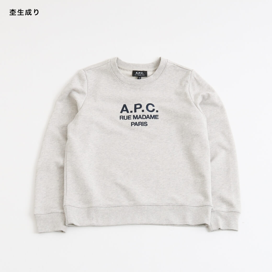 A.P.C. アーペーセー Tina スウェットシャツ RUE MADAME PARIS