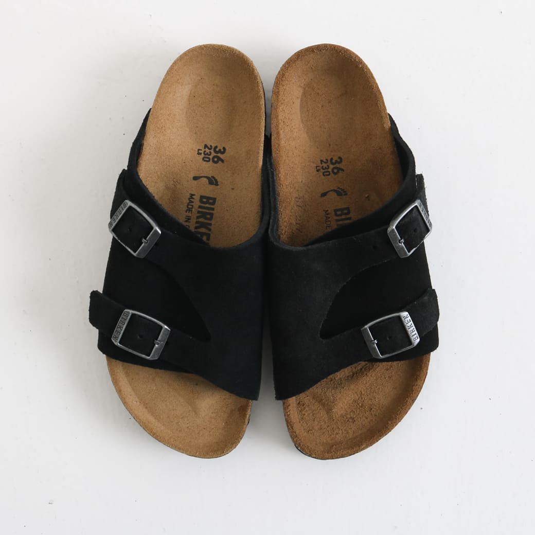 【美品】ビルケンシュトック　チューリッヒ　ブラックレザー　40 26.0㎝ BIRKENSTOCK（ビルケンシュトック）の「ZURICH/チューリッヒ