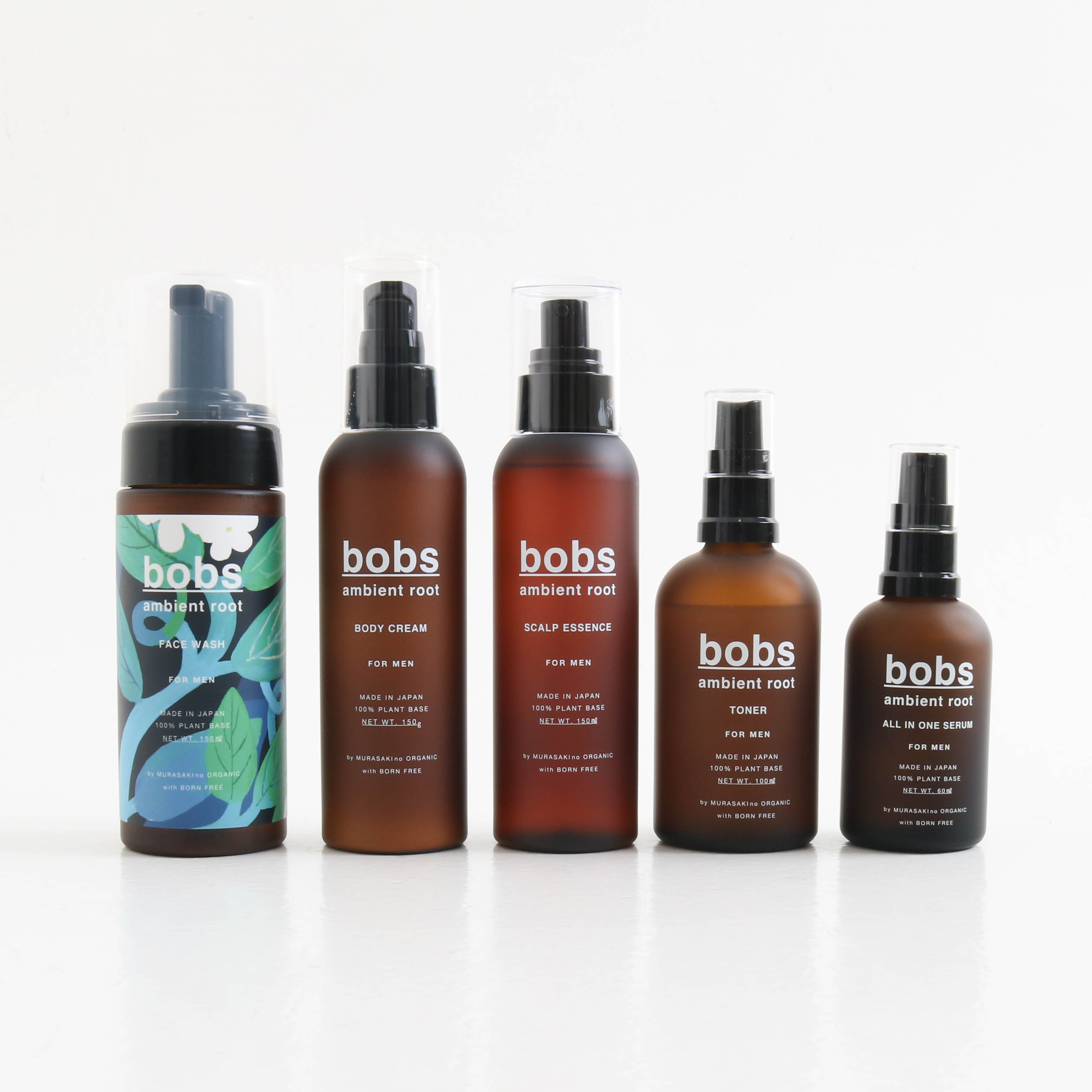 bobs ボブス フルセット（化粧水・乳液・洗顔・養毛剤・全身用クリーム