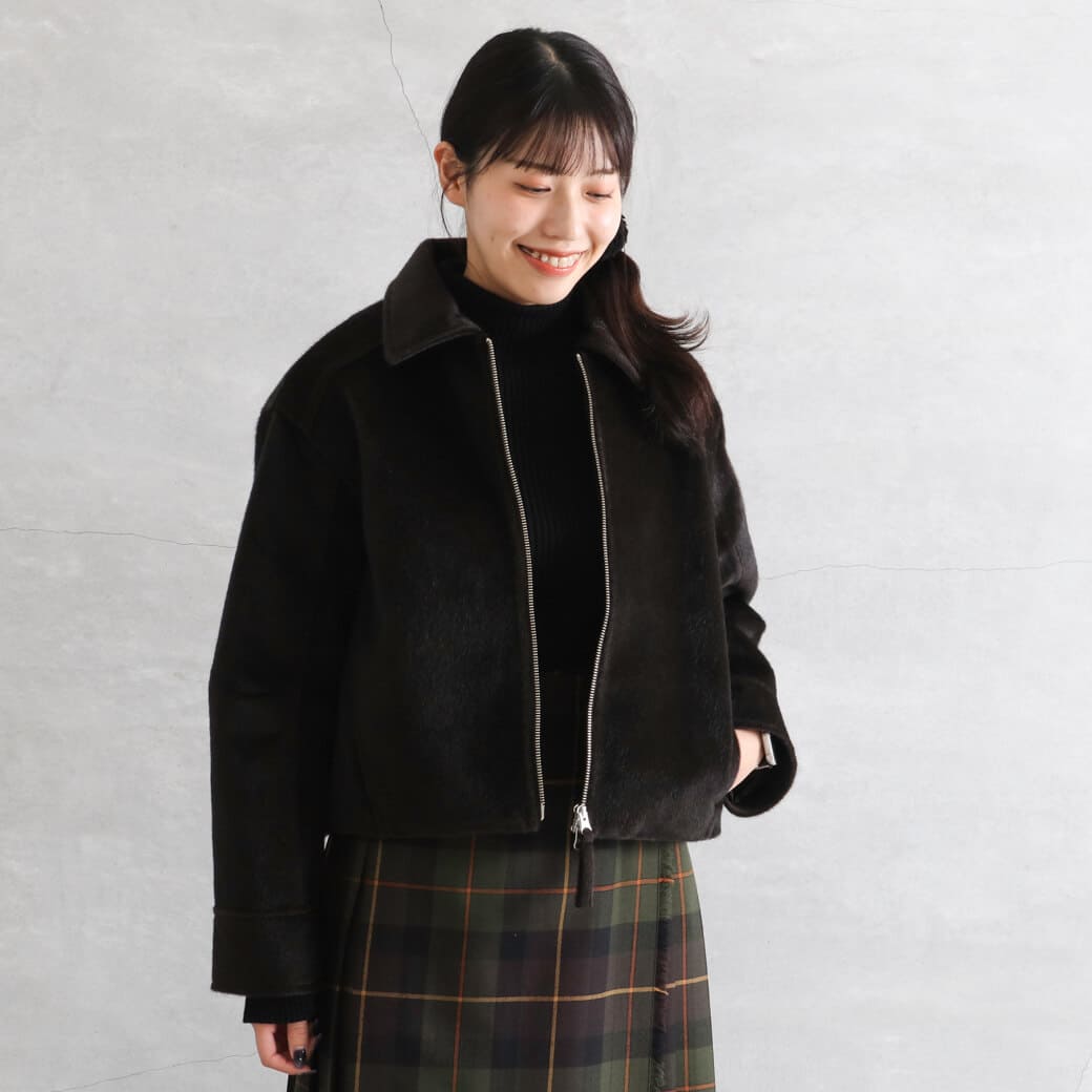 【1/4まで10％OFF】BORNFREE ORIGINALS ボーンフリーオリジナル ホースファーダブルジップJK