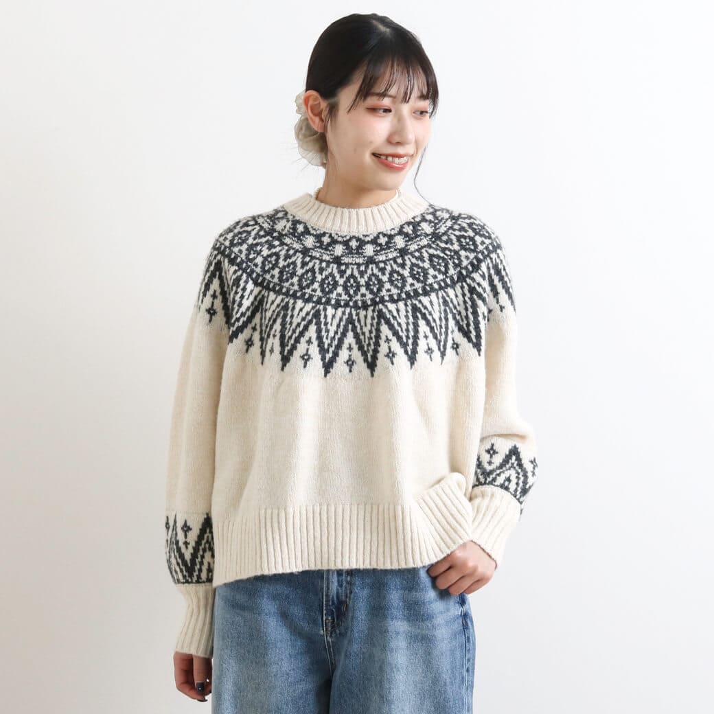 BORNFREE ORIGINALS ボーンフリー オリジナル JQラグランシャギーニット