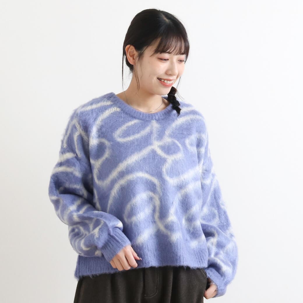 BORNFREE ORIGINALS ボーンフリー オリジナル JQシャギークルーネック