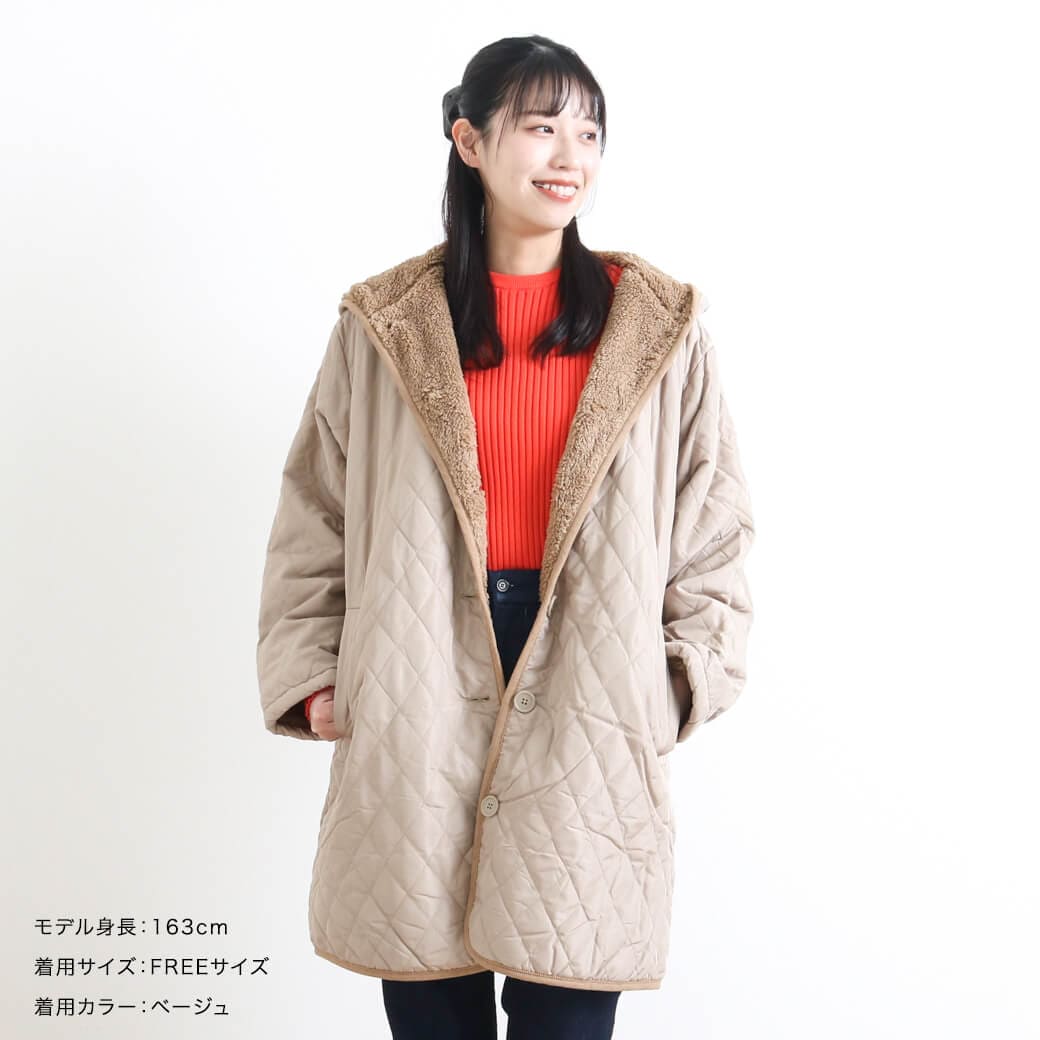BORNFREE ORIGINALS ボーンフリーオリジナル 裏ボアフード付き中綿