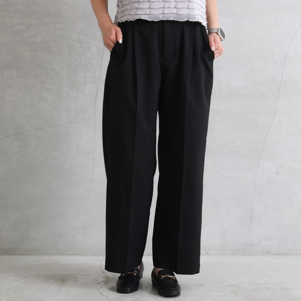 【今だけ20％OFF】BORNFREE ORIGINALS ボーンフリーオリジナル  Wウエストスラックスパンツ