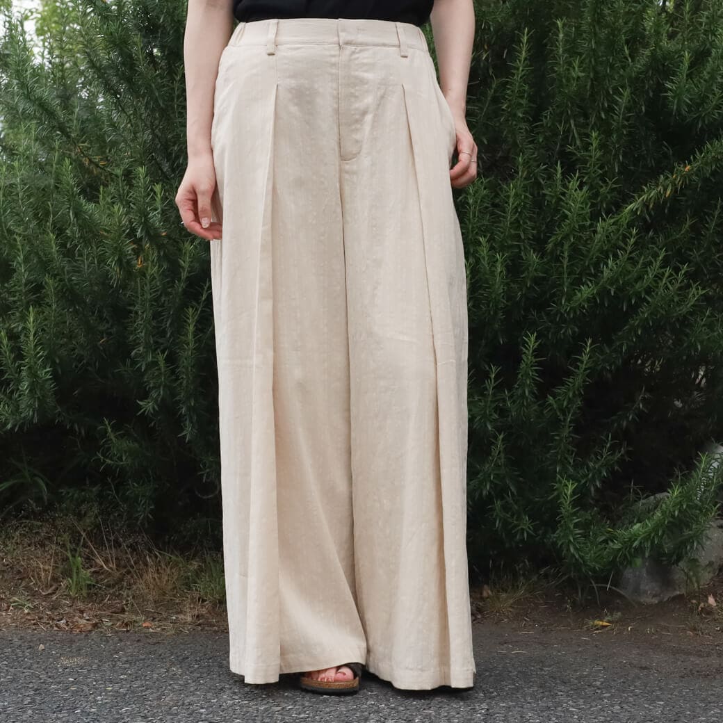 【今だけ10%OFF】BORNFREE ORIGINALS ボーンフリー オリジナル スラブ深タックパンツ