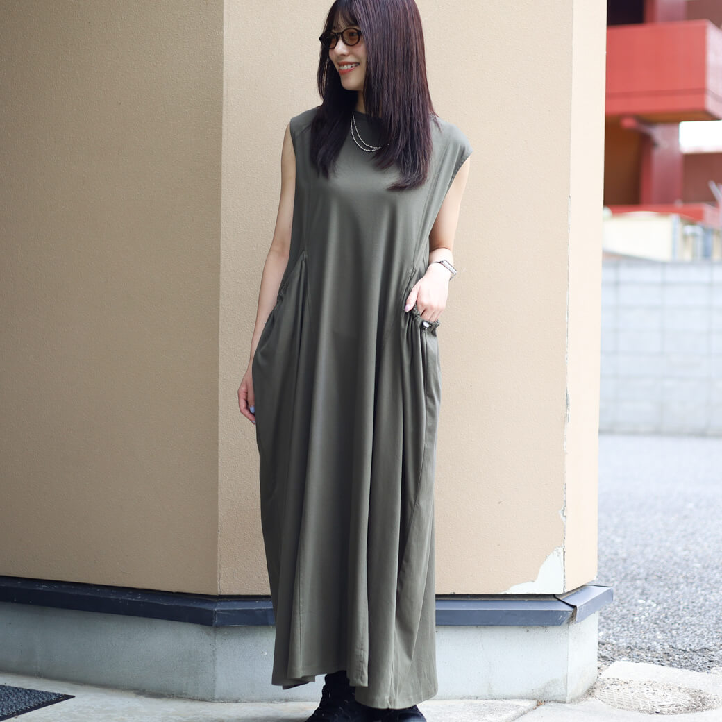 BORNFREE ORIGINALS ボーンフリーオリジナル ボリュームポケットワンピース