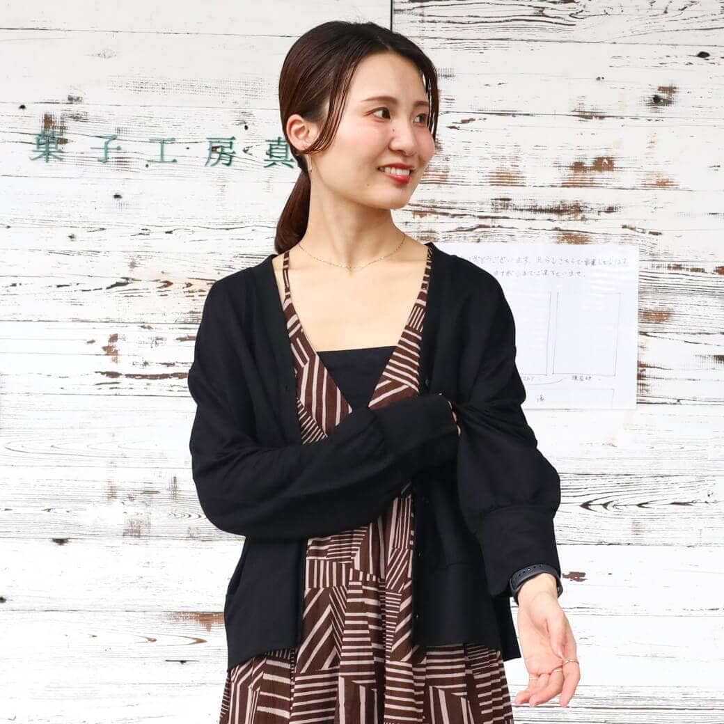 BORNFREE ORIGINALS ボーンフリーオリジナル 冷感カノコＶネックカーデ