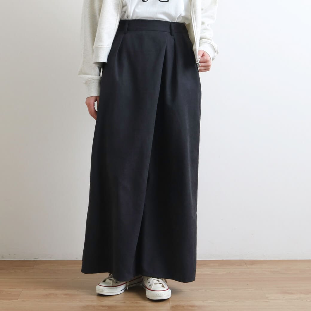 BORNFREE ORIGINALS ボーンフリー オリジナル アシメラックワイドフレアパンツ