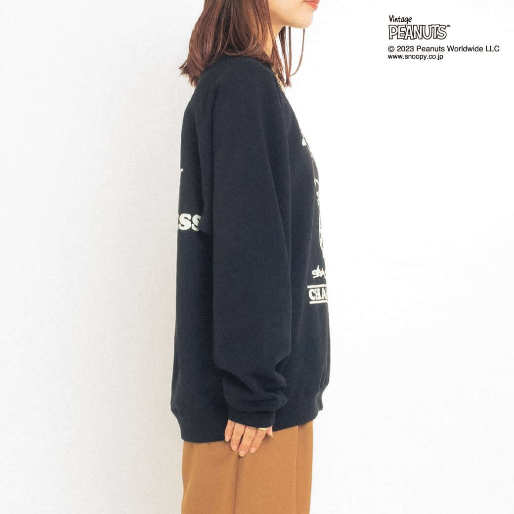 BORN FREE×PEANUTS 別注クルーネックスウェット（チャーリー