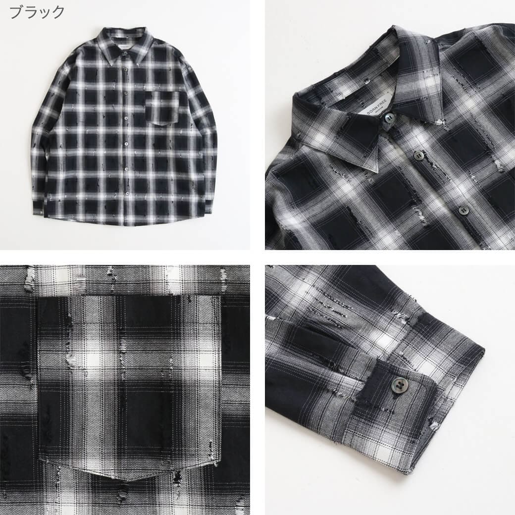 BORNFREE ORIGINALS ボーンフリーオリジナル ダメージ加工チェック
