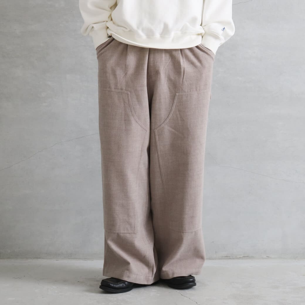 BORNFREE ORIGINALS ボーンフリーオリジナル ダブルニー ワイド パンツ