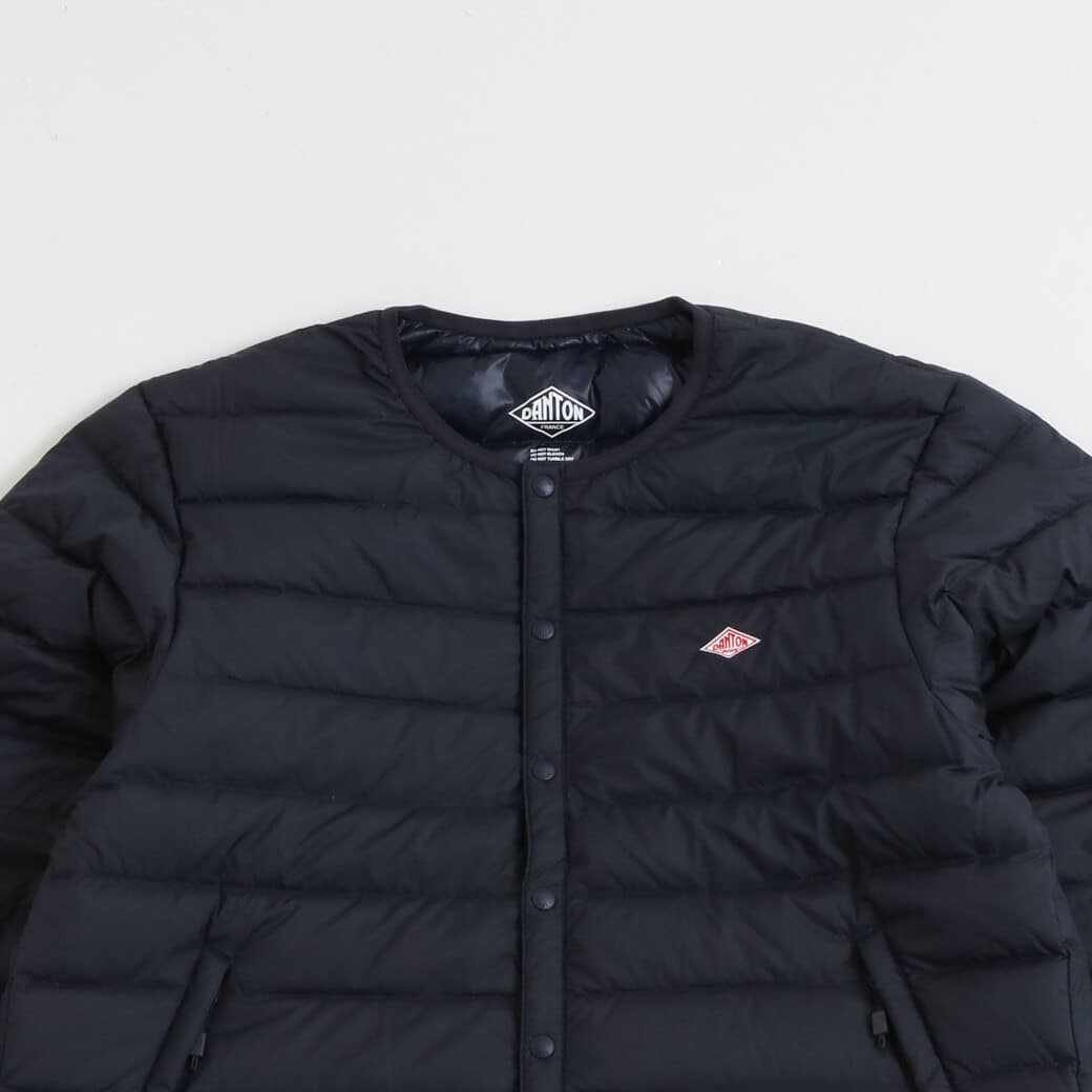 DANTONダントン　ナイロンタフタ ノーカラーインナーダウンジャケット DANTON/ダントン] ナイロンタフタ ノーカラーインナーダウンジャケット