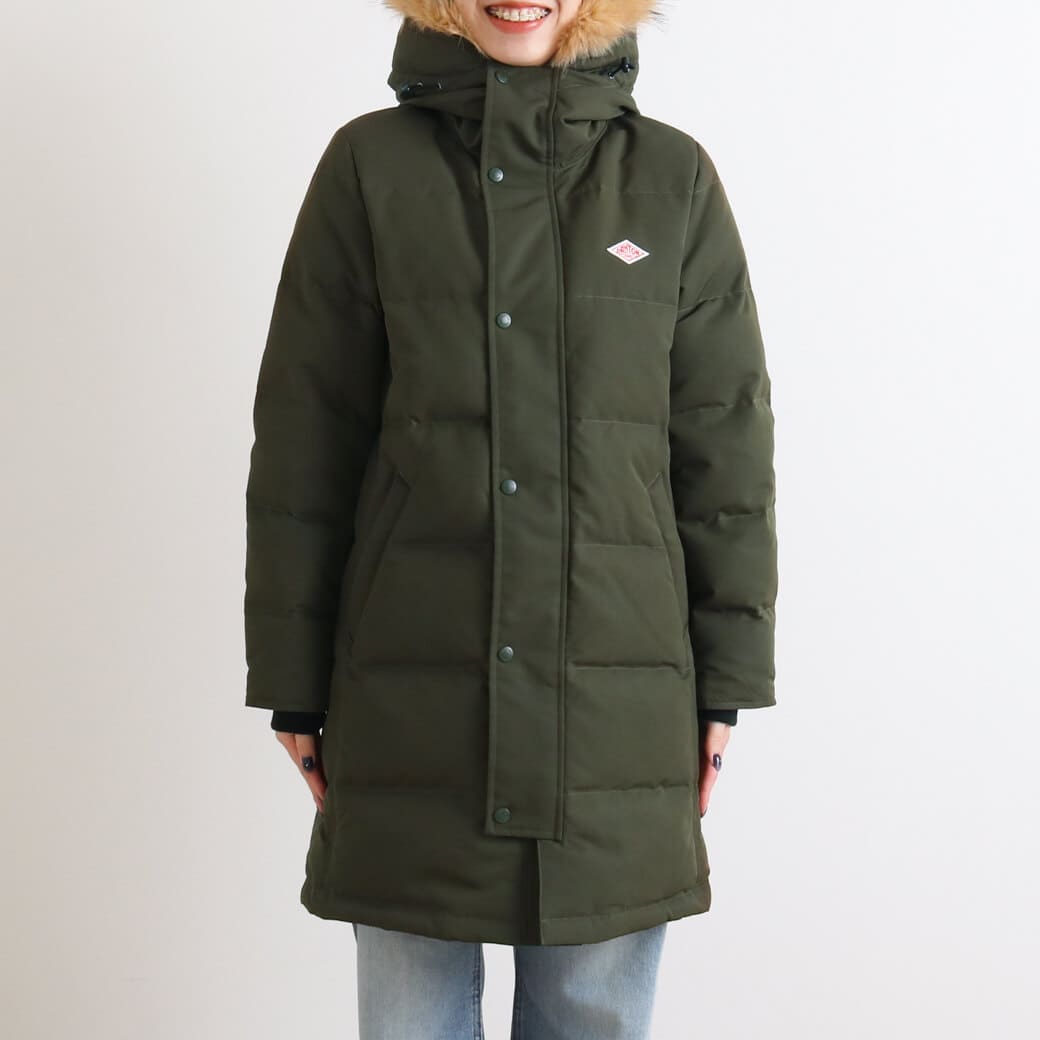 DANTON ダントン フェイク ファー フード ダウン コート｜BORN FREE