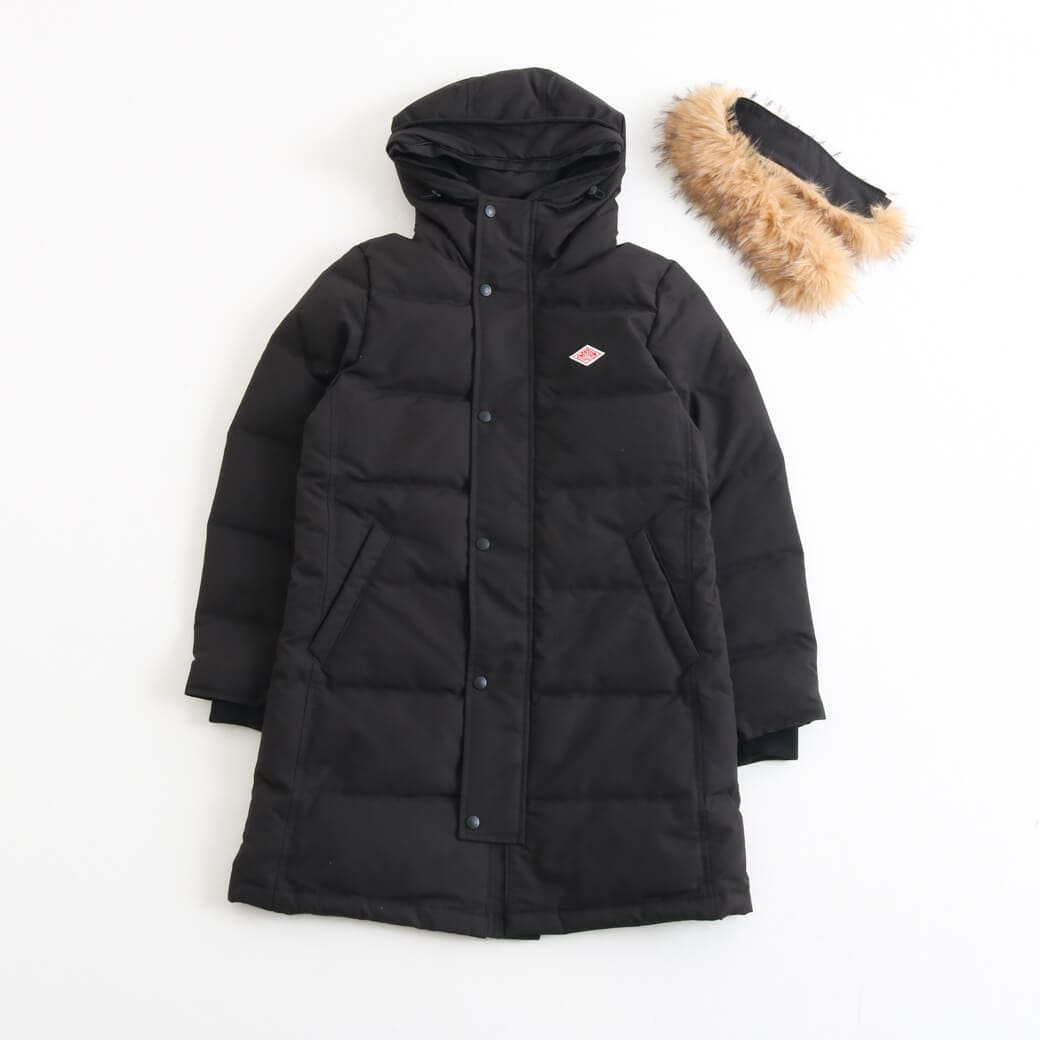 DANTON ダントン フェイク ファー フード ダウン コート｜BORN FREE