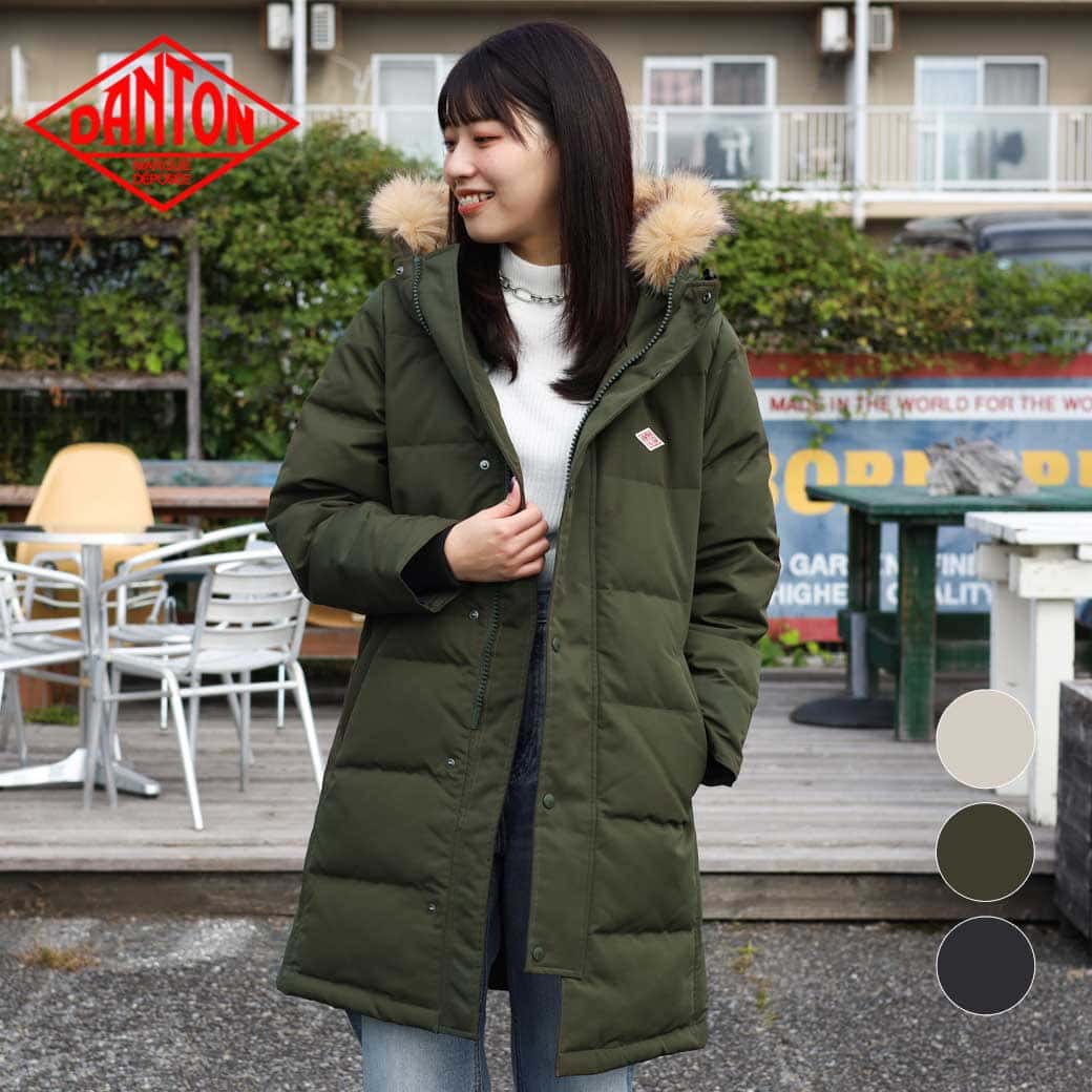 DANTON ダントン ダウンコート ダウンジャケット タヌキファー 紺 36 楽天市場】【LINEクーポン有】【2025年秋冬新作】ダントン