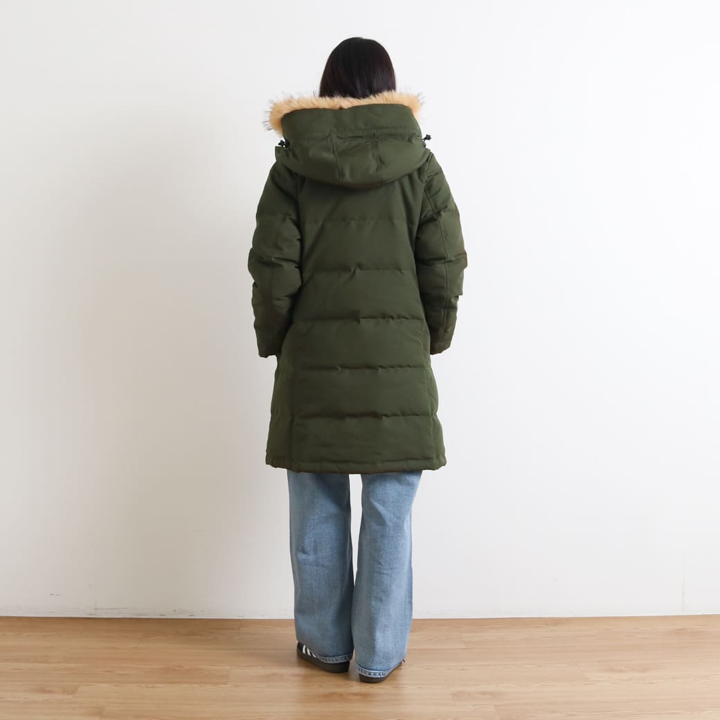 DANTON ダントン フェイク ファー フード ダウン コート｜BORN FREE