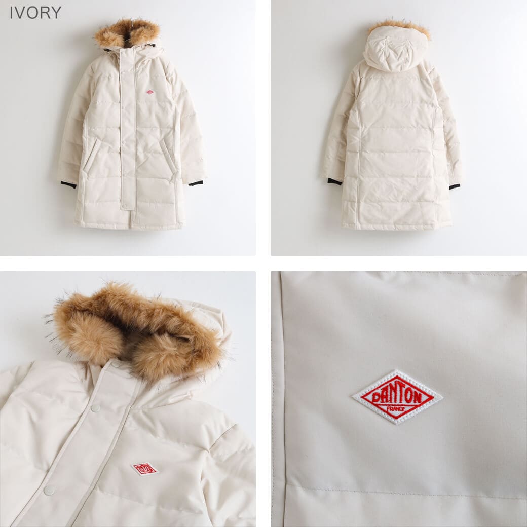 DANTON ダントン フェイク ファー フード ダウン コート｜BORN FREE