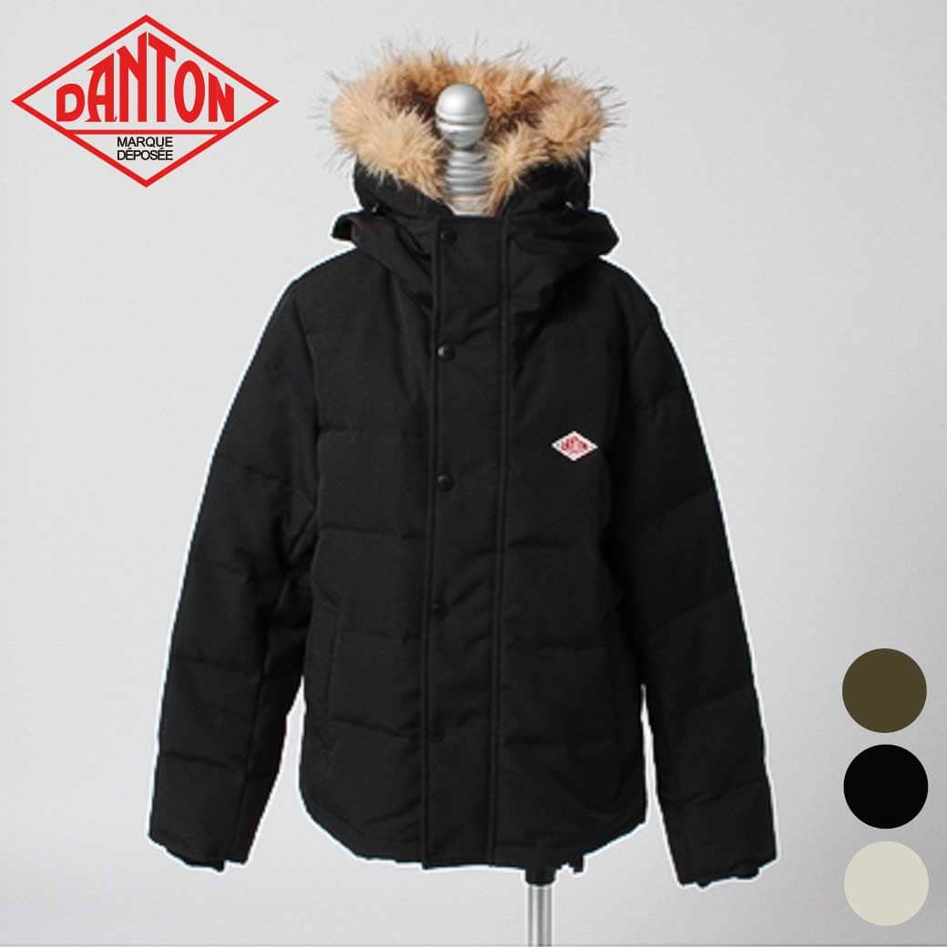 【美品】DANTON ダントン フェイクファーフーデッドダウンジャケット S DANTON/FAKE FUR HOODED DOWN JACKET｜Daytona Park(FREAK'S