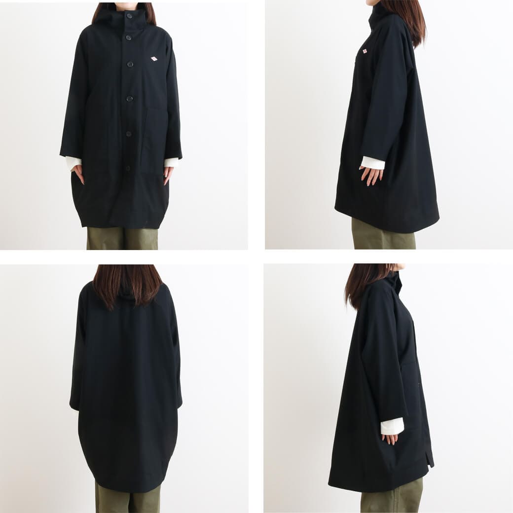 【美品】DANTONウールコート ダークグレー フード付きサイズL 美品】DANTONウールコート ダークグレー フード付きサイズL 楽天