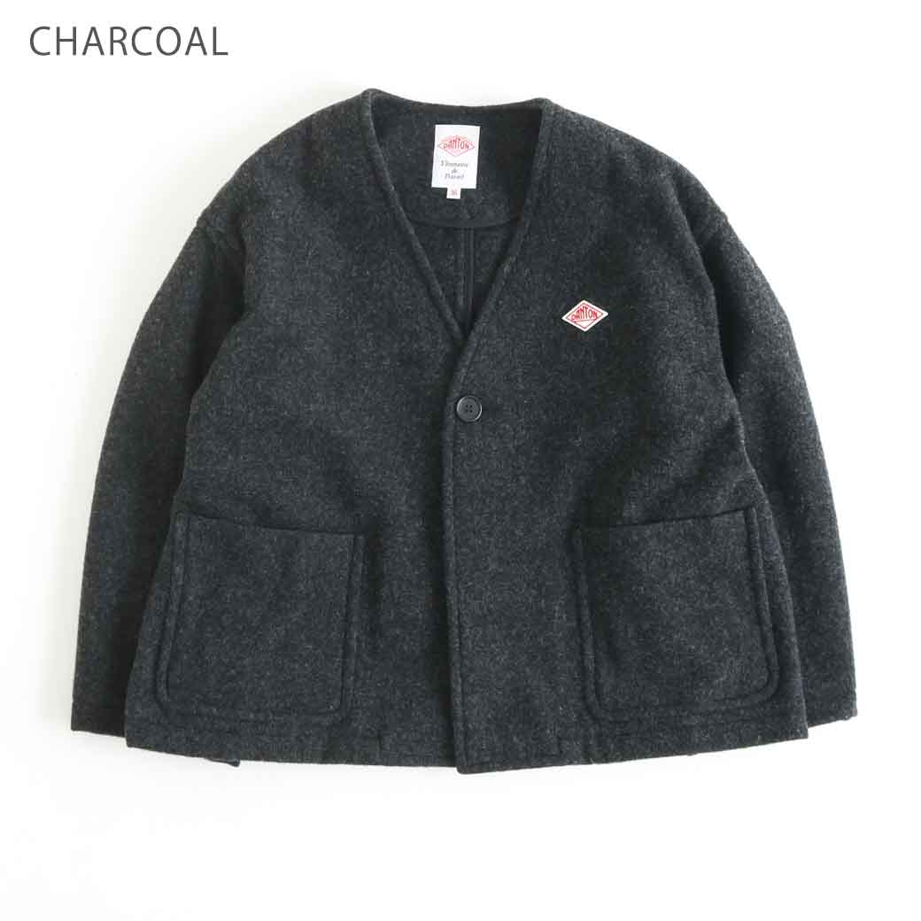 DANTON ダントン SINGLE WOOL PILE V NECK JACKET｜BORN FREE