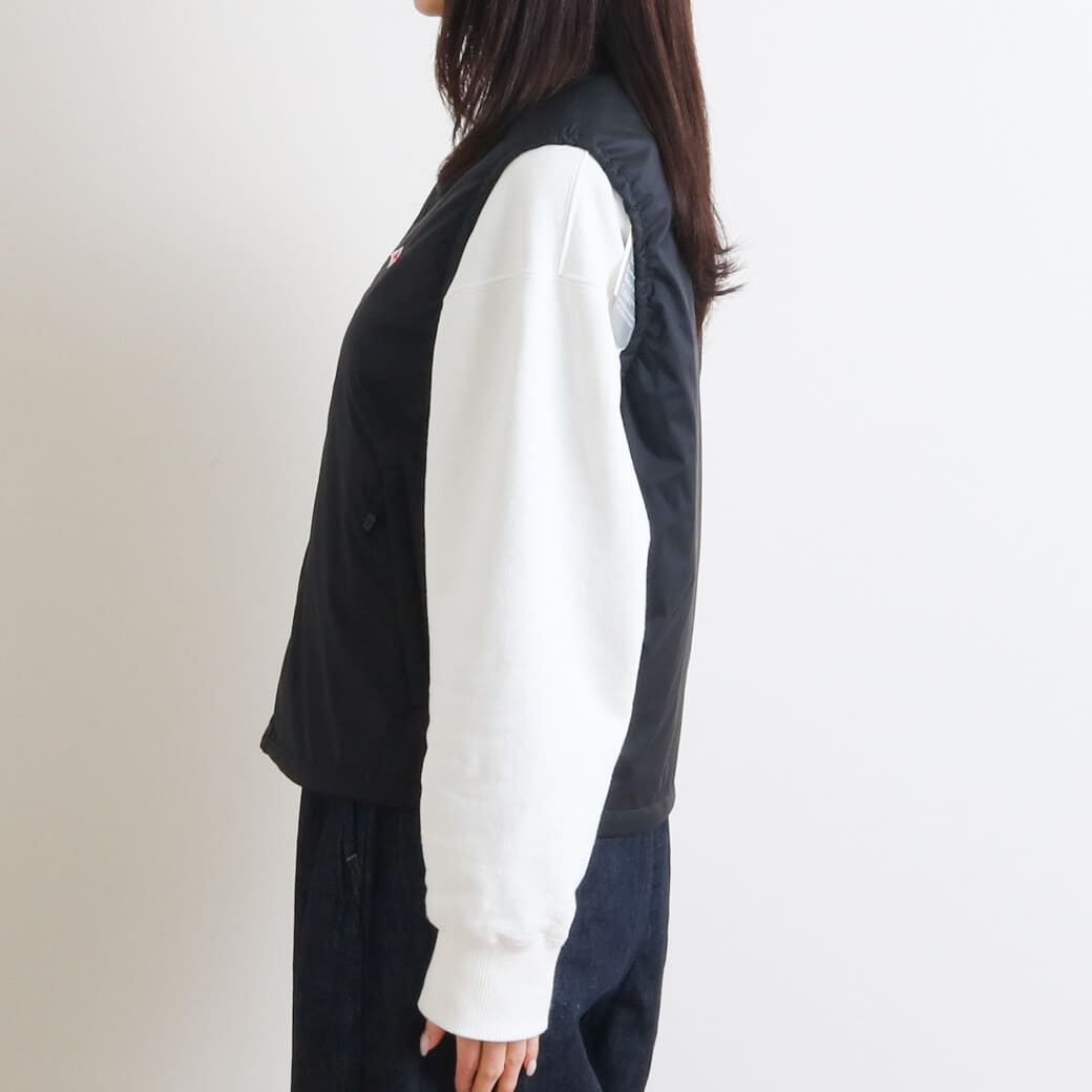 DANTON ダントン ナイロンタフタ インサレーションノーカラーベスト