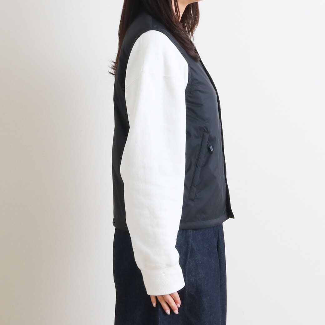 DANTON ダントン ナイロンタフタ インサレーションノーカラーベスト