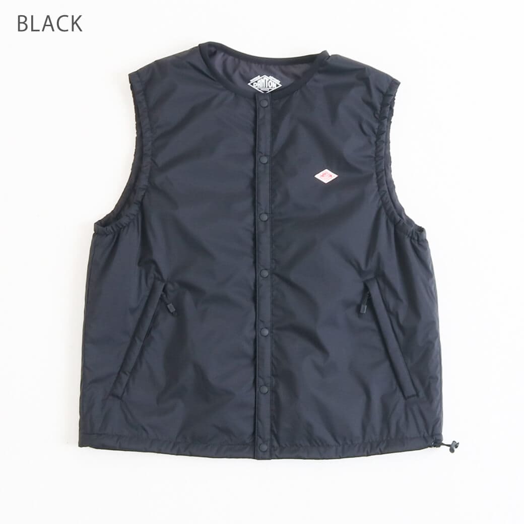 DANTON ダントン ナイロンタフタ インサレーションノーカラーベスト