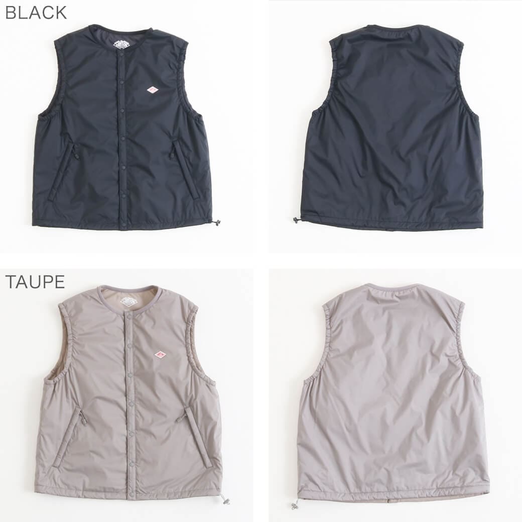 DANTON ダントン ナイロンタフタ インサレーションノーカラーベスト