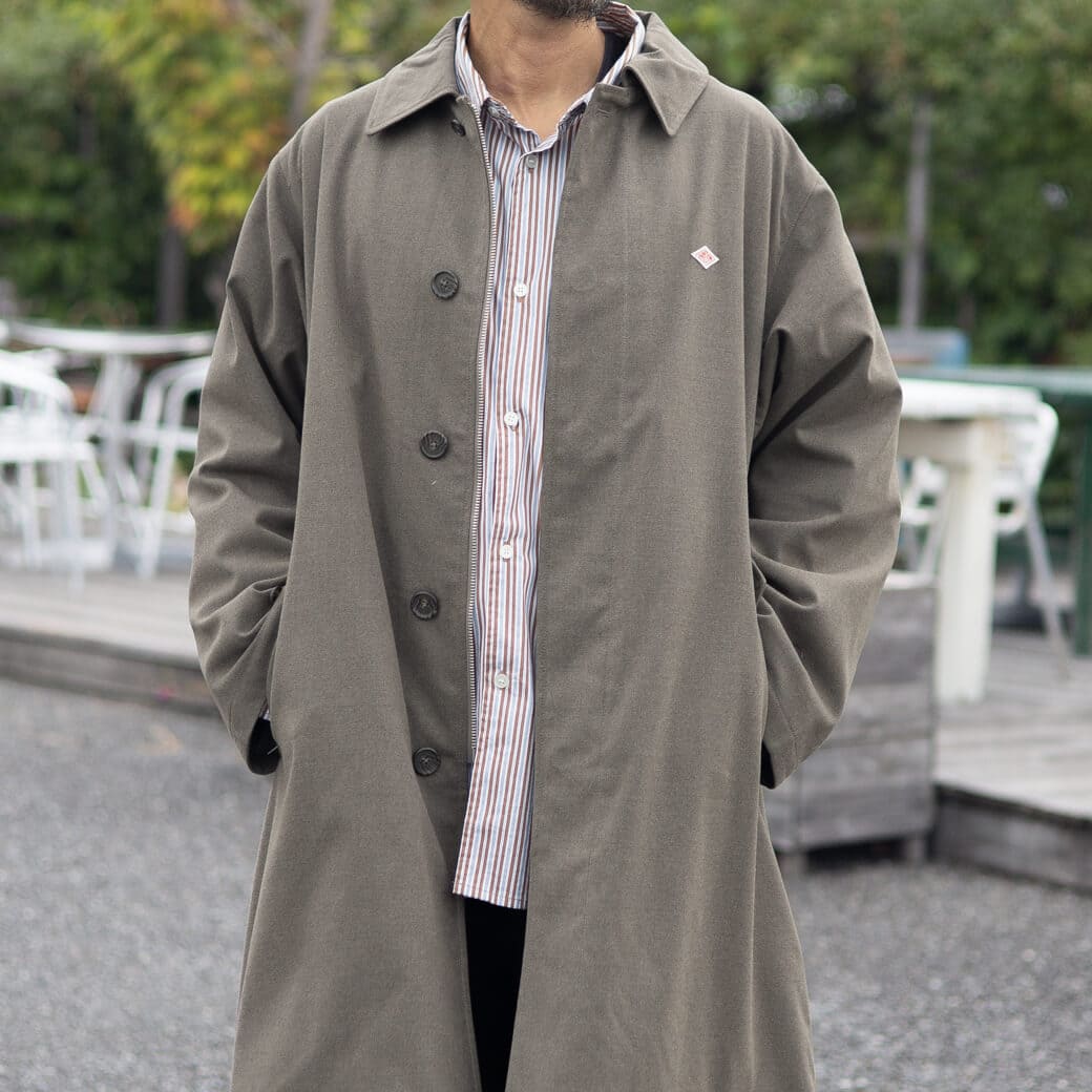 Danton メンズ ノーカラーコート ◇[DT-A0540WLP]DANTON(ダントン) WOOL LIGHT PILE COVERALLS