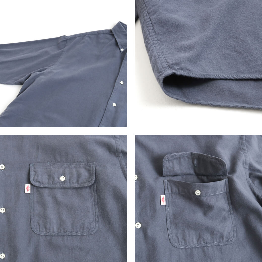 DANTON ダントン モールスキン ワークシャツ 長袖｜BORN FREE