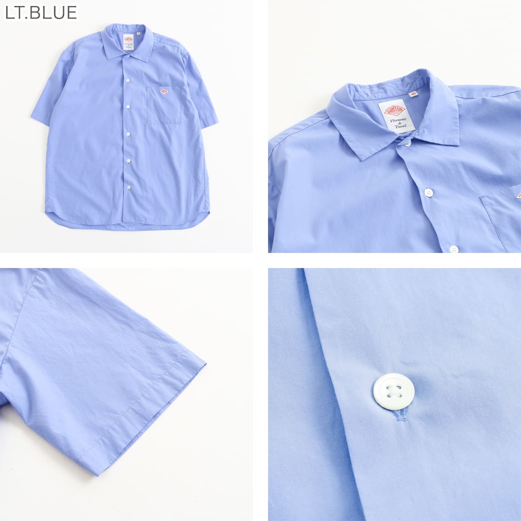 DANTON ダントン コットンポプリン ワークシャツ｜BORN FREE ONLINE SHOP